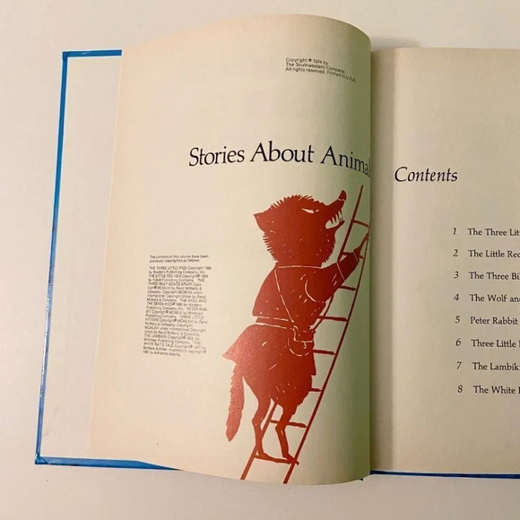 Vintagee  1974 Treasured Tales Of Childhood Stories About Animals Barbara Simons - Picture 12 of 16